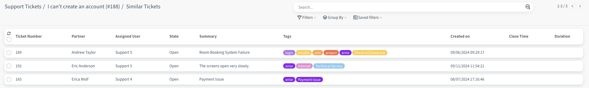 CloudOffix - Similar Tickets Feature