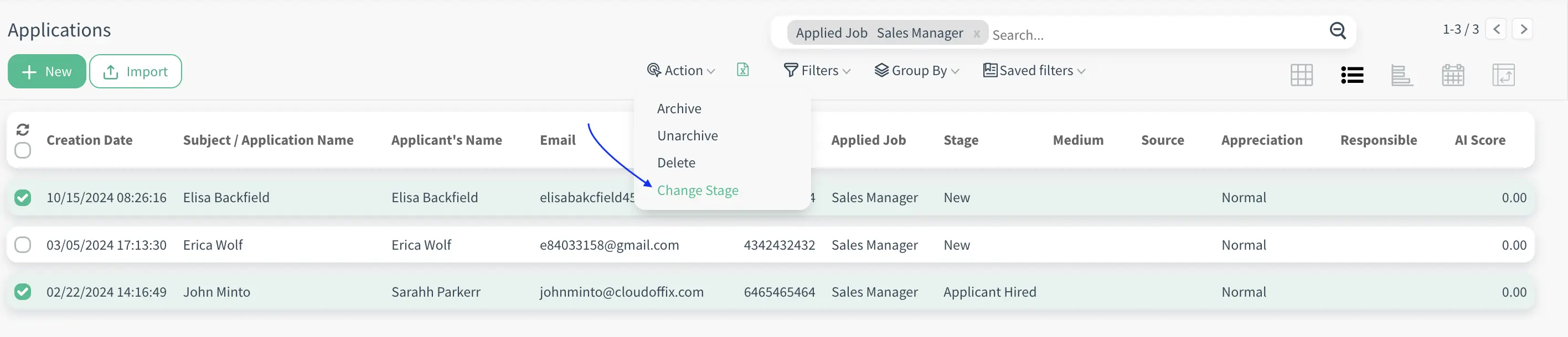 CloudOffix - Recruitment Module Enhancements