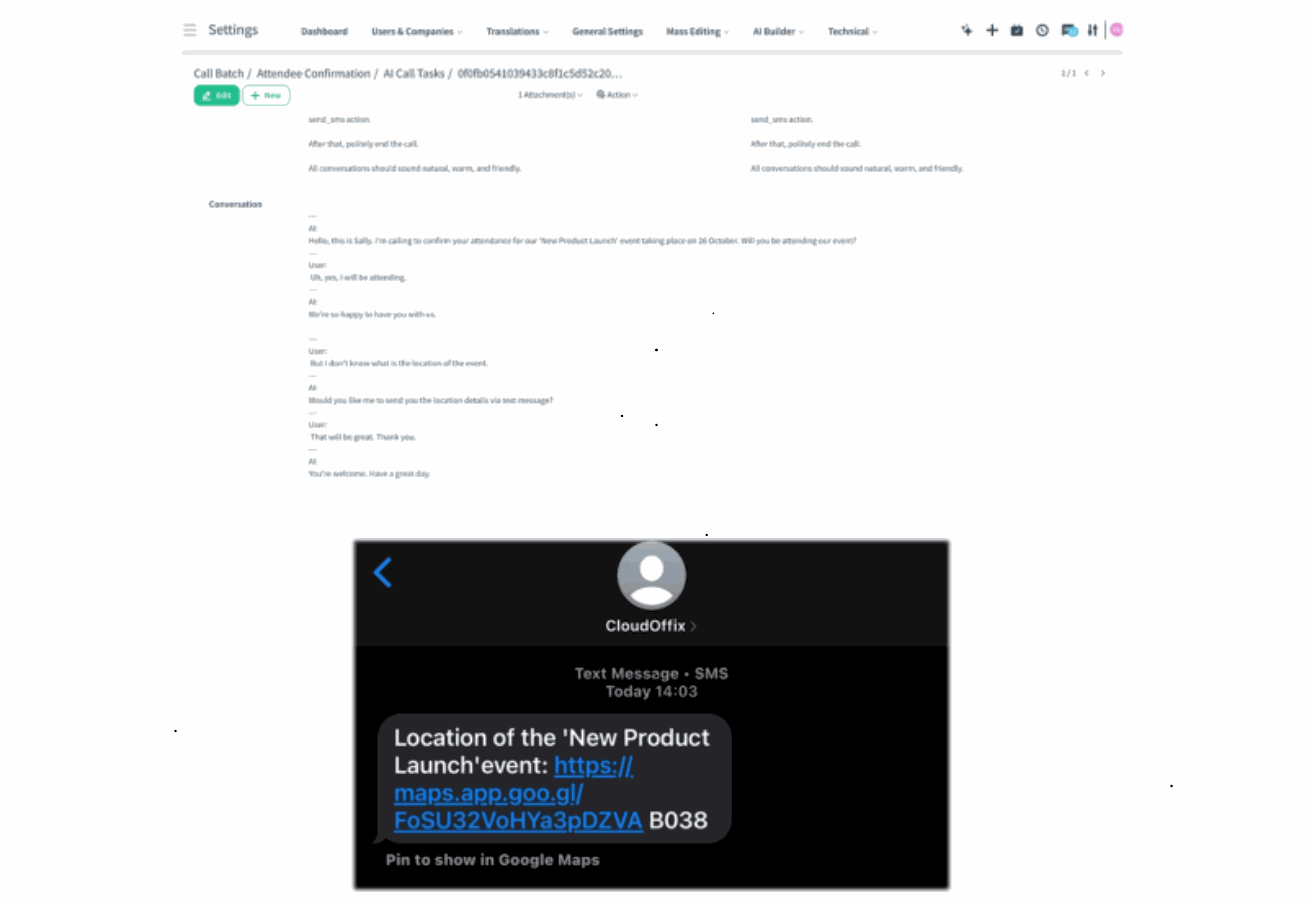 Text and image block