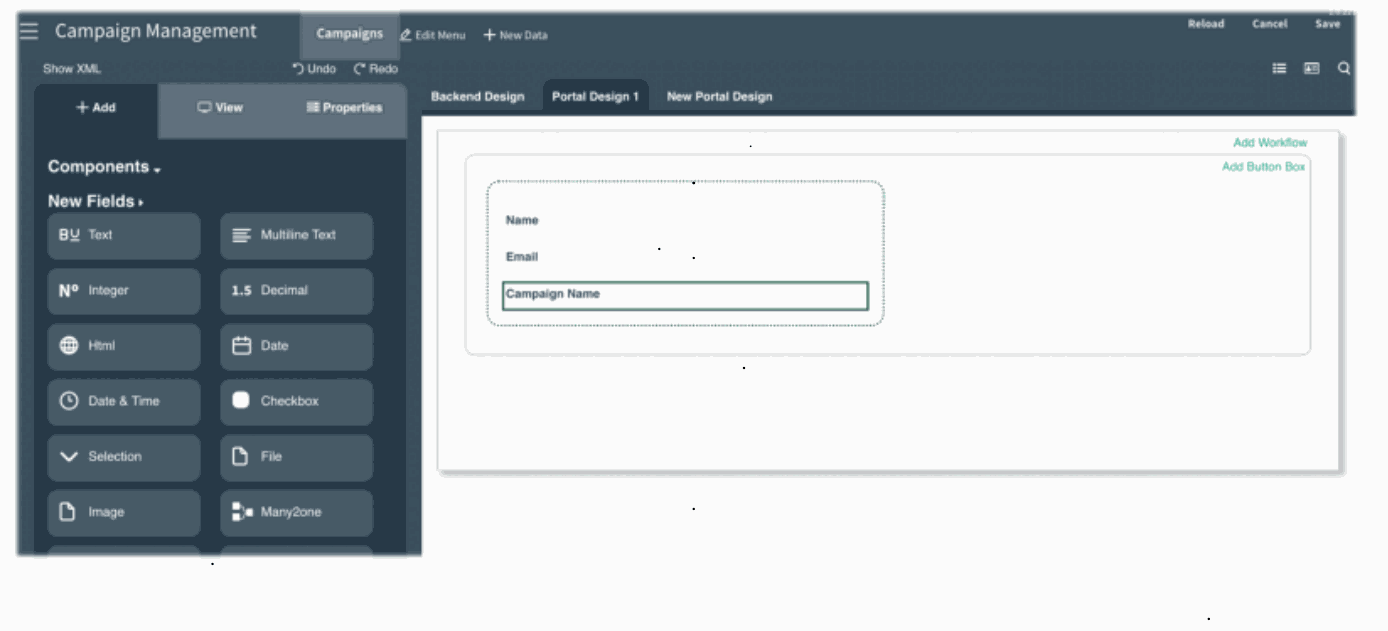 Text and image block